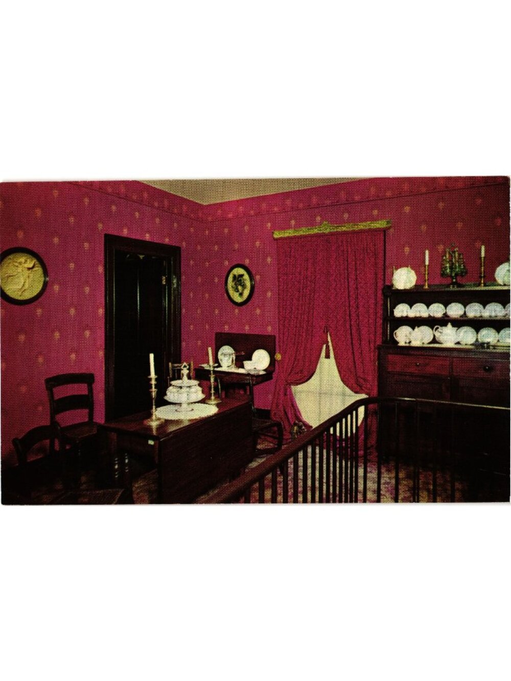 Dining Room Abraham Lincolns Home Springfield Illinois Vintage Postcard Pre-Owne